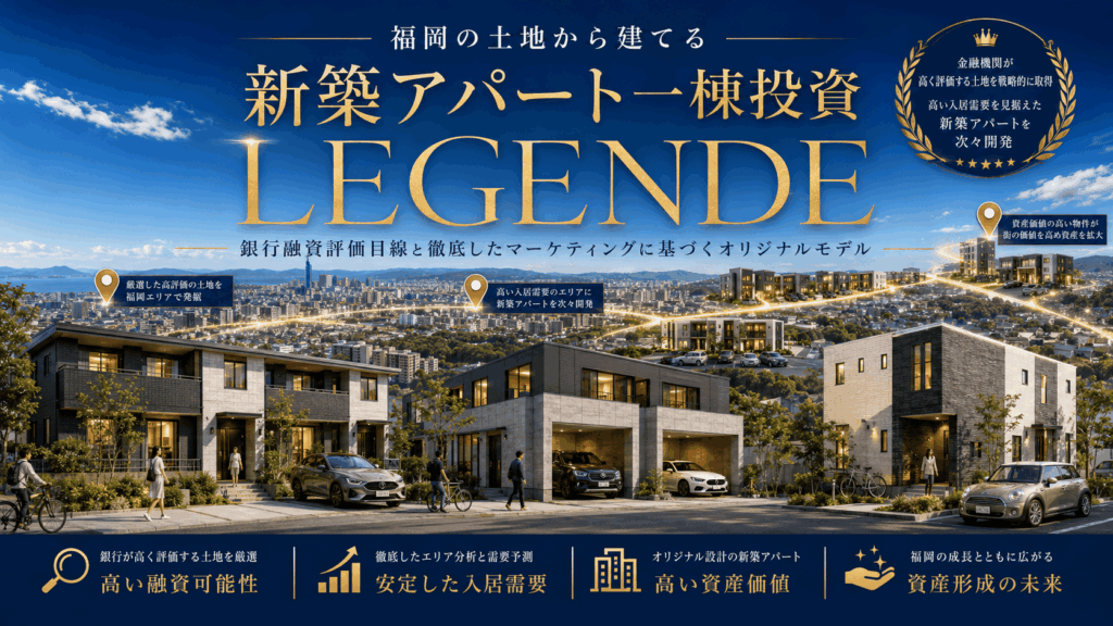 新築アパート投資はどの会社を選ぶ？福岡で失敗しないための5つの判断基準｜LEGENDEの投資設計