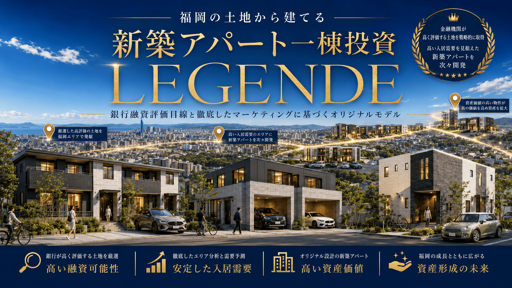 新築アパート投資はどの会社を選ぶ？福岡で失敗しないための5つの判断基準｜LEGENDEの投資設計