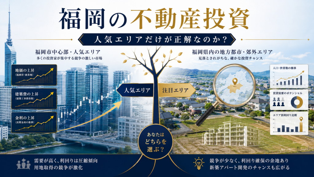 大牟田市は新築アパート投資の候補になる？福岡で土地から一棟投資を考えるエリア選び｜LEGENDE実例